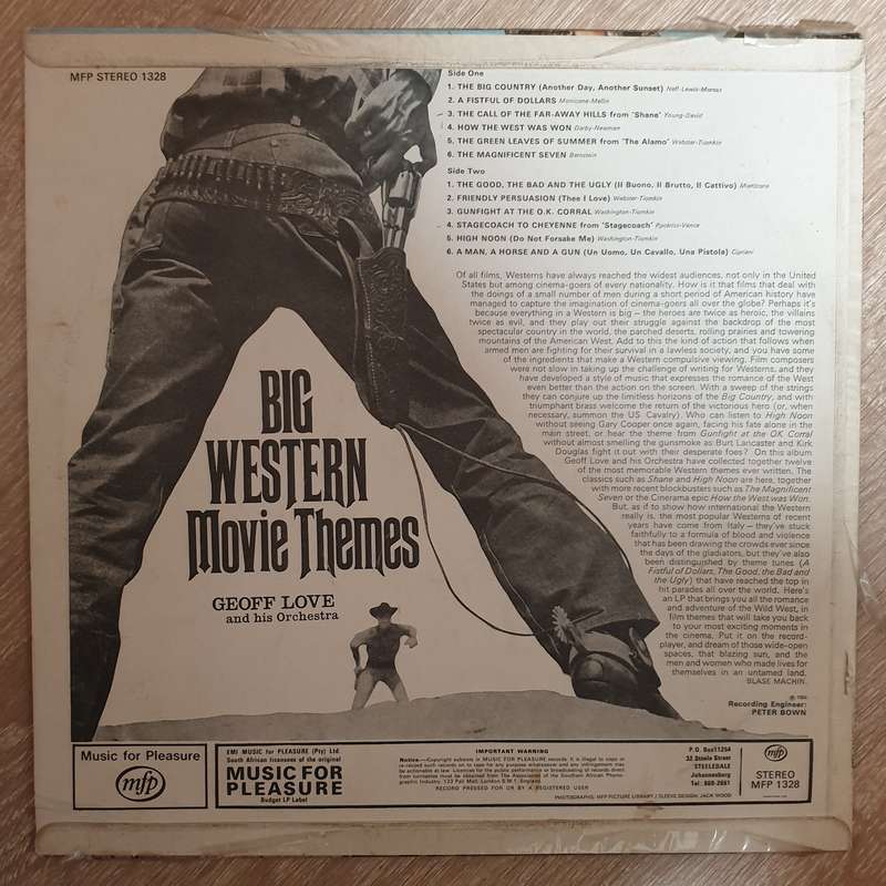 Big Western Movie Themes - Geoff Love And His Orchestra - Vinyl LP Record - Opened  - Very-Good Q...