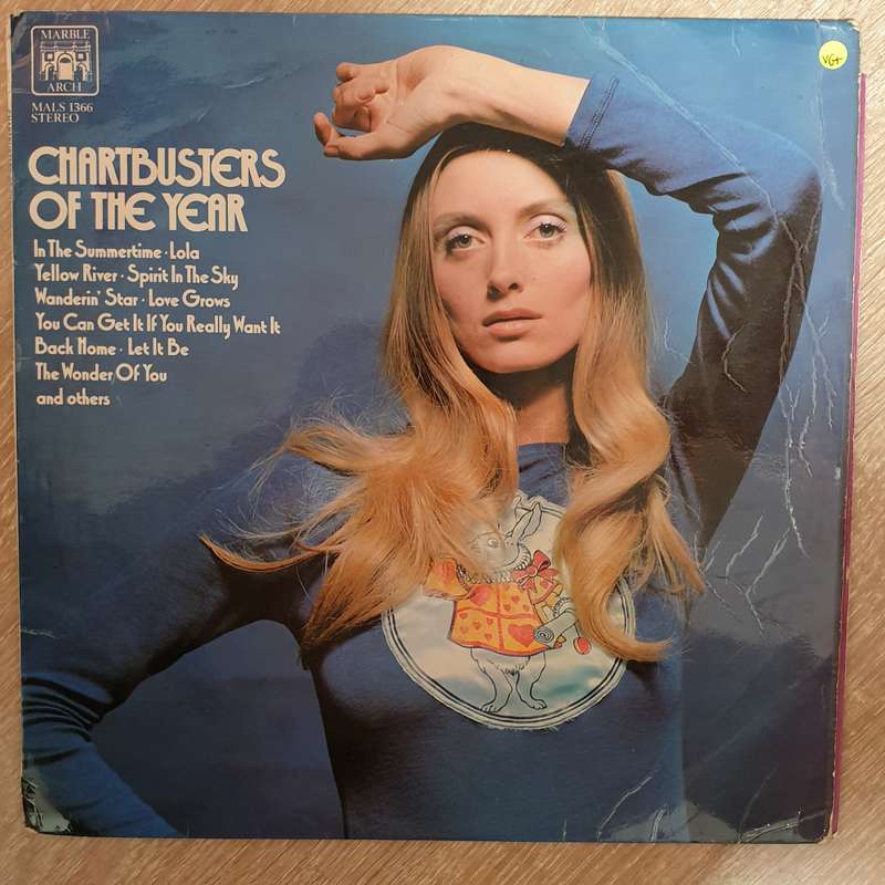Chartbusters of The Year (1970) -  Vinyl LP Record - Opened  - Very-Good+ Quality (VG+)