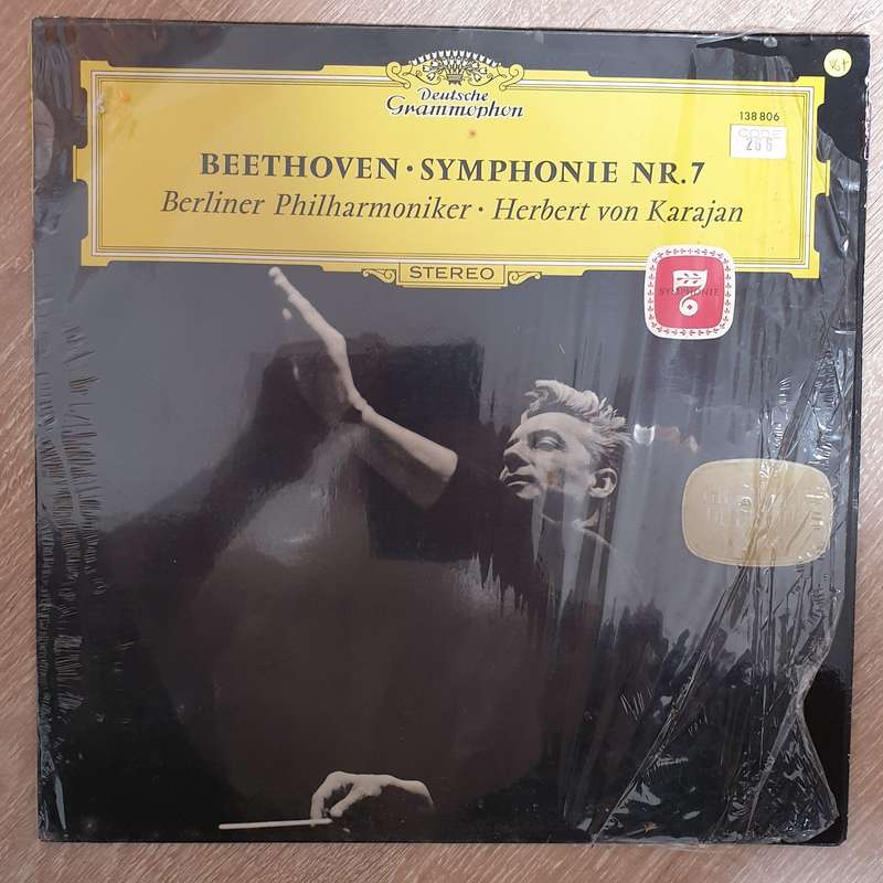 Beethoven, Berliner Philharmoniker · Herbert von Karajan  Symphonie Nr. 7 -  Vinyl LP Record ...