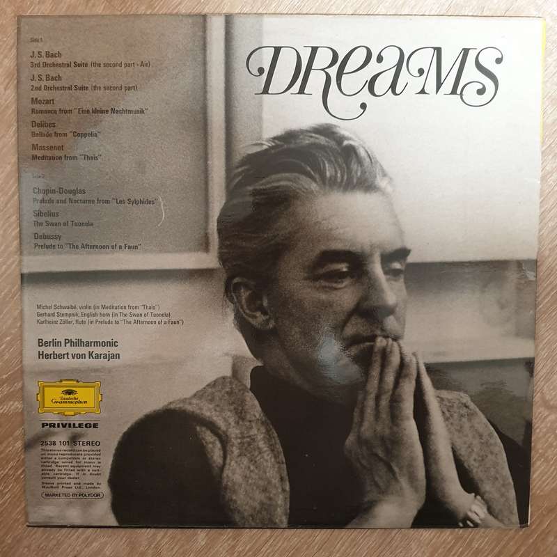 Herbert von Karajan  Dreams -  Vinyl LP Record - Opened  - Very-Good+ Quality (VG+)