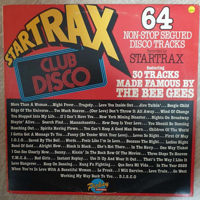 StarTrax - Club Disco - Vinyl LP Record - Opened  - Very-Good+ Quality (VG+)