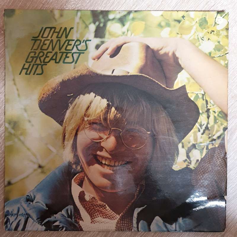 John Denver - Greatest Hits - Vinyl LP Record  - Very-Good- Quality (VG-)