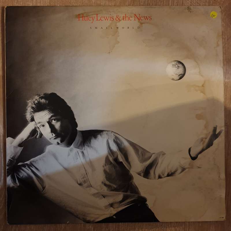 Huey Lewis and the News - Small World - Vinyl LP Record  (G+)