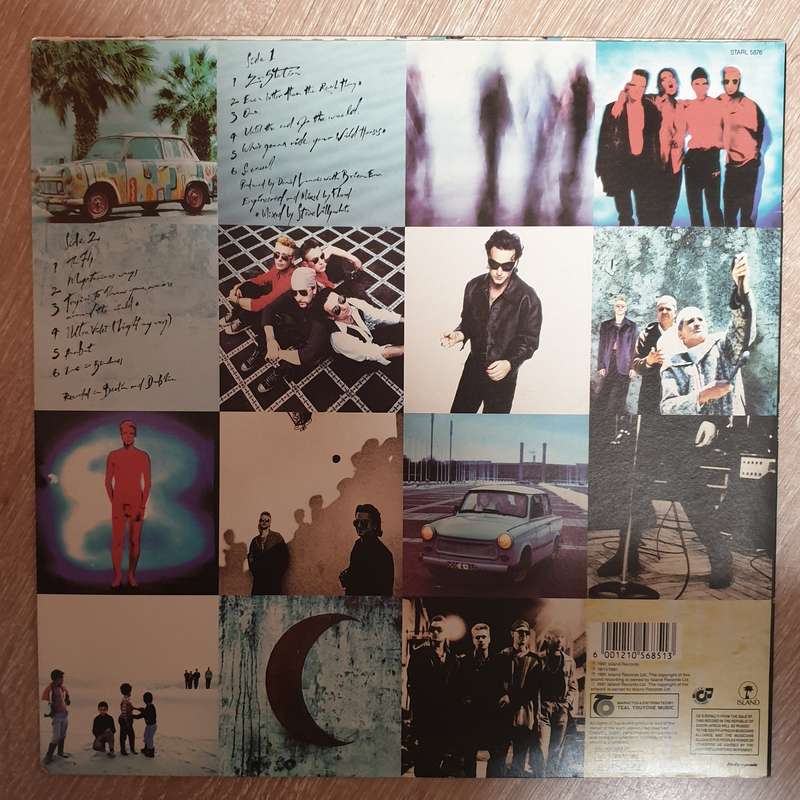 U2  Achtung Baby - Vinyl LP Record - Very-Good+ Quality (VG+)