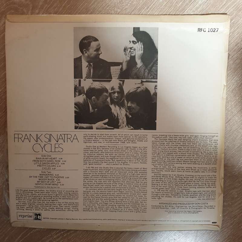 Frank Sinatra  Cycles - Vinyl LP Record - Opened  - Very-Good Quality (VG)