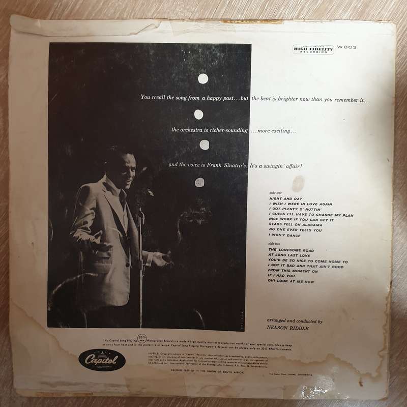 Frank Sinatra -  A Swinging Affair - Vinyl LP Record - Opened  - Very-Good+ Quality (VG+)