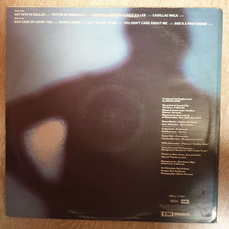 Moon Martin  Shots From A Cold Nightmare - Vinyl LP Record - Opened  - Very-Good+ Quality (...