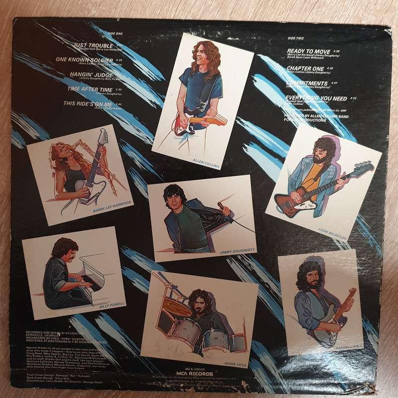 Allen Collins Band  Here, There & Back - Vinyl LP Record - Opened  - Very-Good+ Quality (VG+)