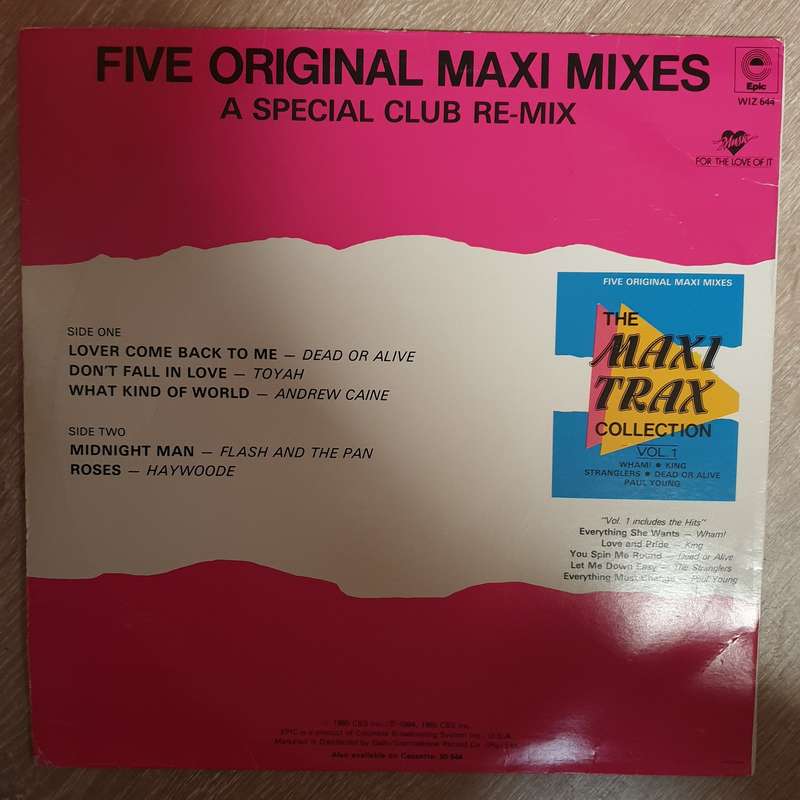 The Maxi Trax Collection -  Vol 2 - Five Original Maxi Mixes - A Special Club Re-mix - Vinyl LP R...