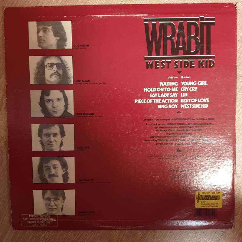 Wrabit  West Side Kid - Vinyl LP Record - Opened  - Very-Good+ Quality (VG+)
