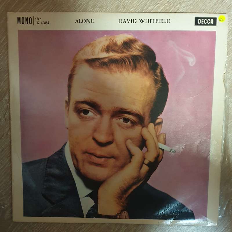 David Whitfield  Alone - Vinyl LP Record - Very-Good+ Quality (VG+)