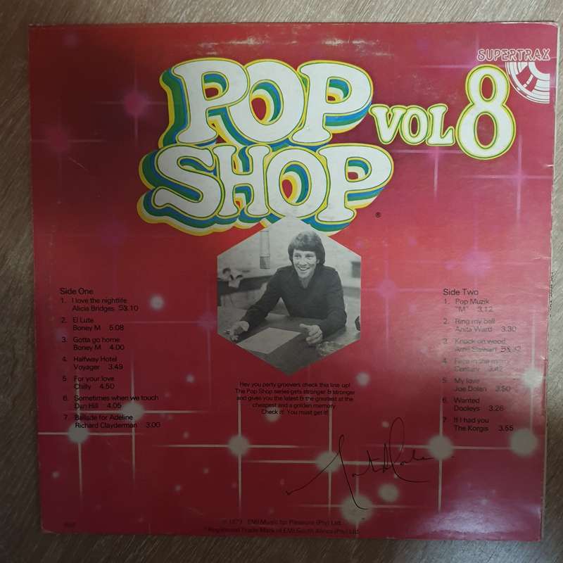 Pop Shop Vol 8 - Original Artists - Vinyl LP Record - Opened  - Very-Good Quality (VG)