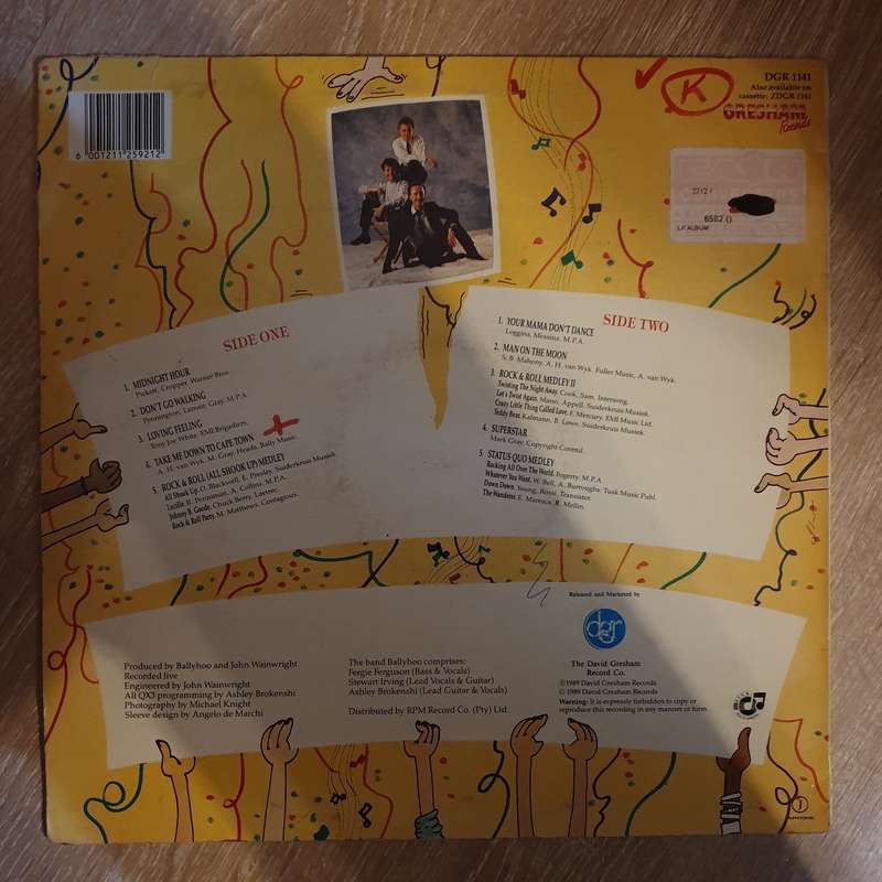 Ballyhoo - Alive - Vinyl LP Record - Opened  - Very-Good+ Quality (VG+)