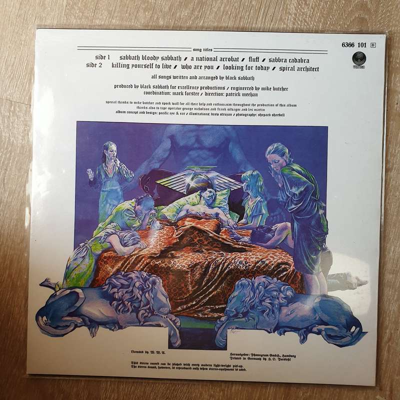 Black Sabbath  Sabbath Bloody Sabbath - Vinyl LP Record - Opened  - Very-Good+ Quality (VG+)