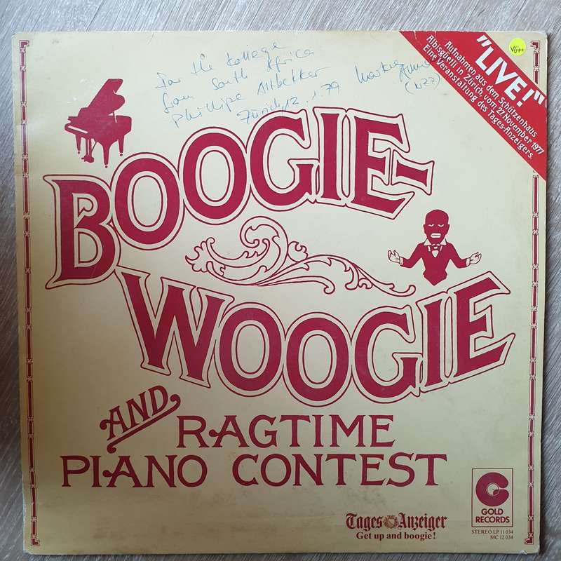 Boogie Woogie And Ragtime Piano Contest - Vinyl LP Record - Opened  - Very-Good+ Quality (VG+)
