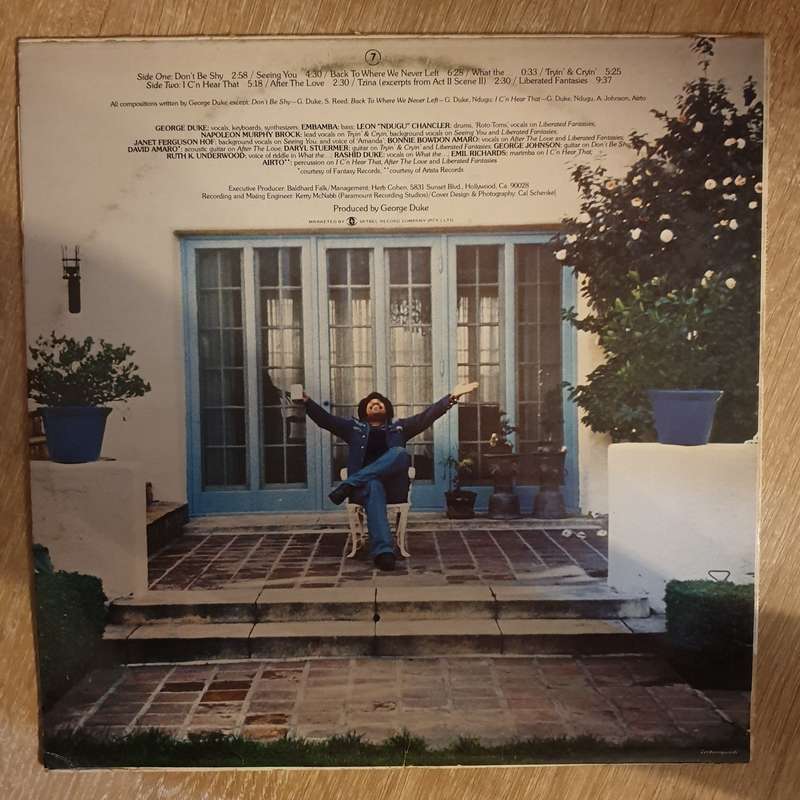 George Duke  Liberated Fantasies - Vinyl LP Record - Opened  - Very-Good+ Quality (VG+)