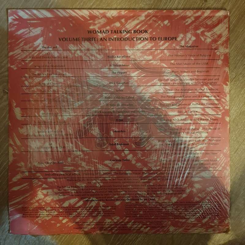 Womad Talking Book Volume Three: An Introduction To Europe (With Booklet) - Vinyl LP Record - Ope...