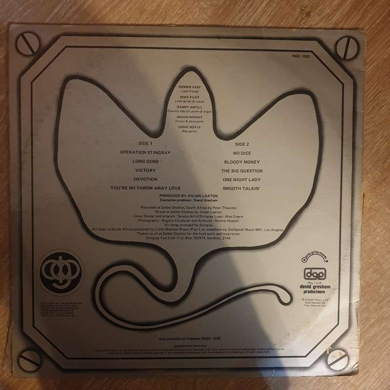 Stingray  Operation Stingray - Vinyl LP Record - Opened  - Very-Good+ Quality (VG+)