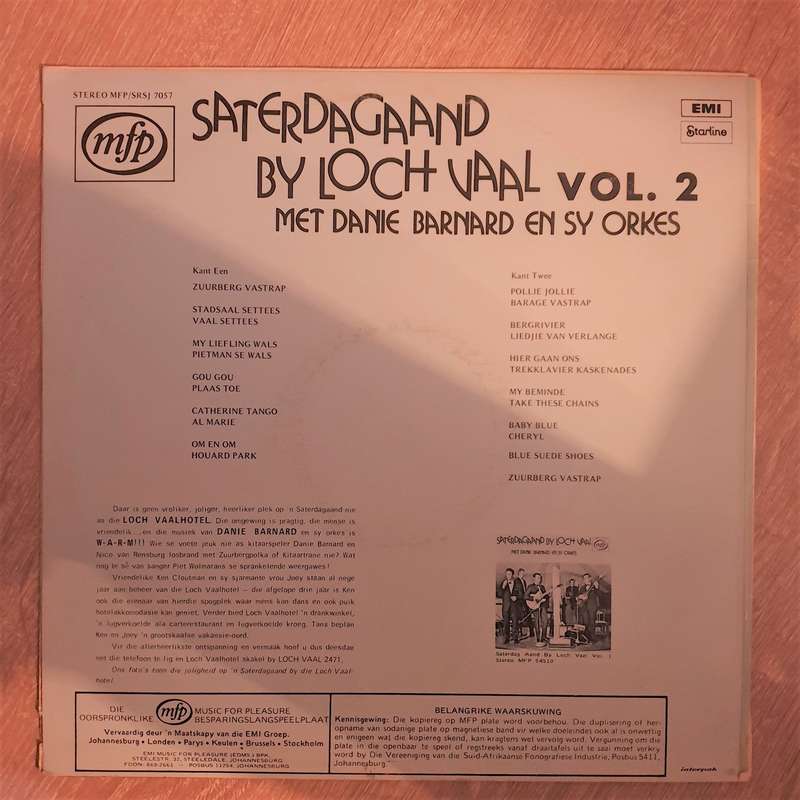 Barnie Barnard en Sy Orkes - Saterdagaand by Loch Vaal - Vol 2 - Vinyl LP Record - Opened  - Very...