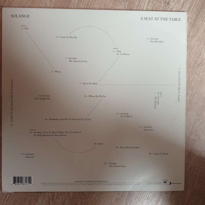 Solange   A Seat At The Table -  Double Vinyl LP Record - Opened  - Very-Good+ Quality (VG+)