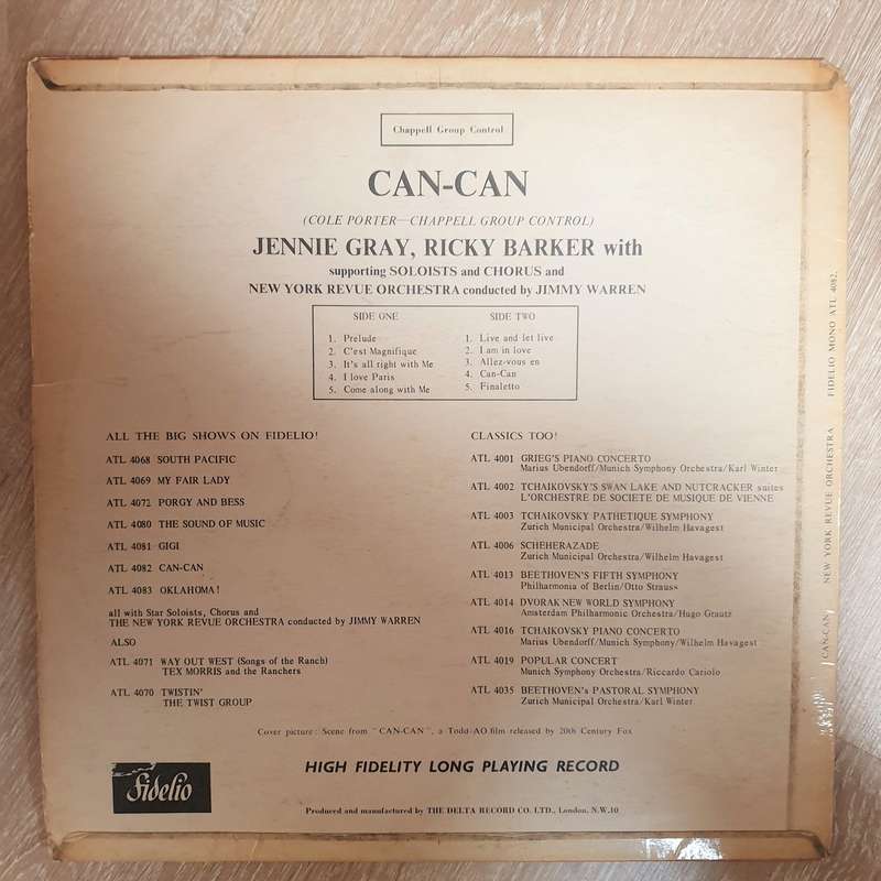 Can Can - Cole Porter's - Jennie Gray / Ricky Barker   - Vinyl LP Record - Opened  - Good+ Qualit...