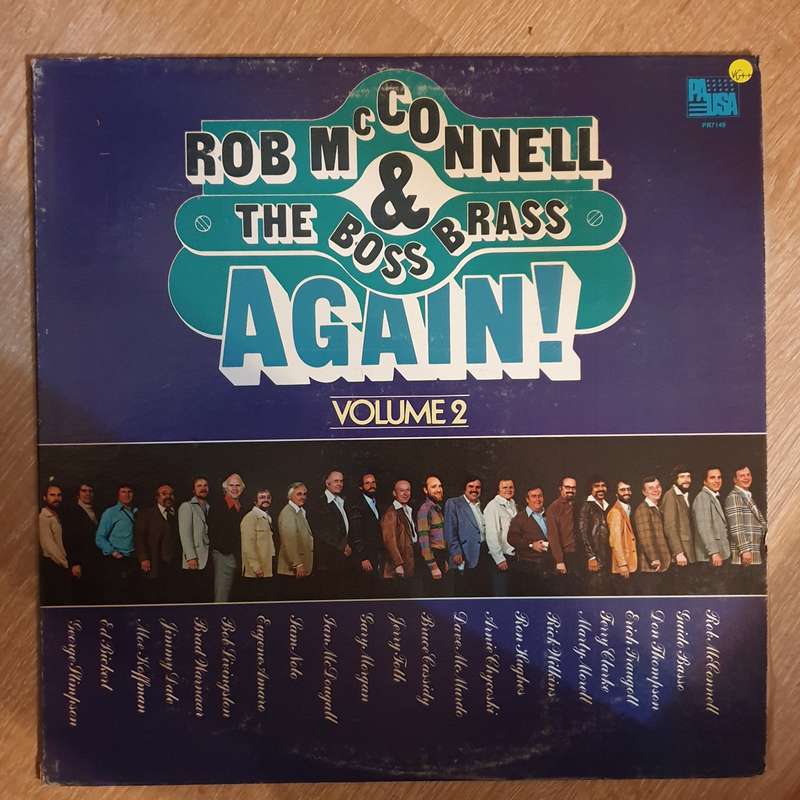 Rob McConnell & The Boss Brass  Again! Volume 2 -  Vinyl LP Record - Very-Good+ Quality (VG+)