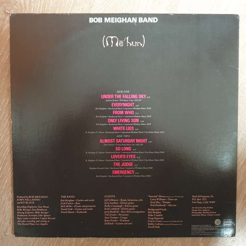 Bob Meighan Band  Me'hun -  Vinyl LP Record - Very-Good+ Quality (VG+)