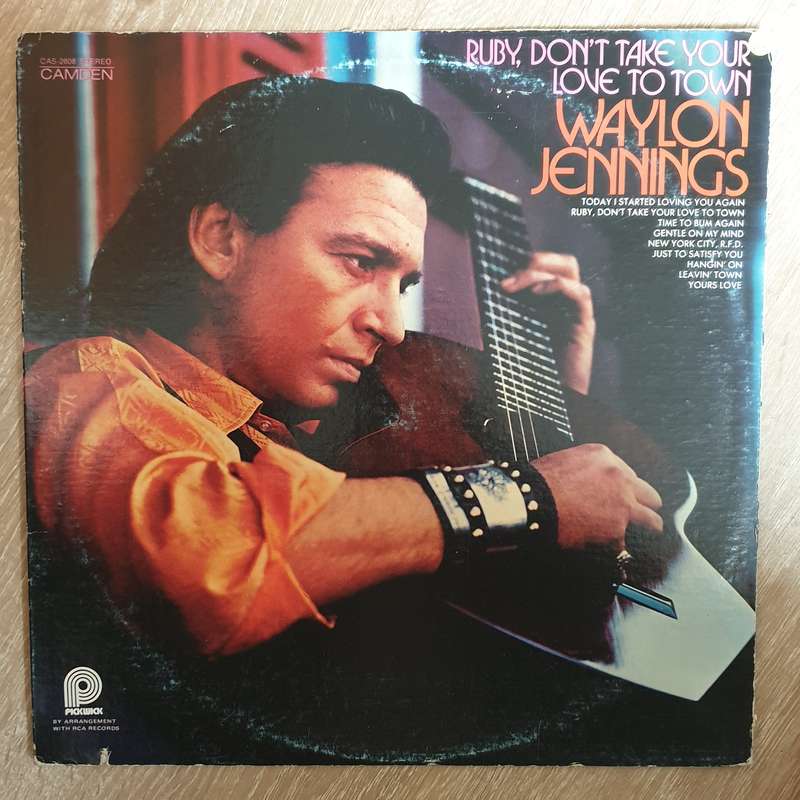 Waylon Jennings  Ruby, Don't Take Your Love To Town -  Vinyl LP Record - Very-Good+ Quality...