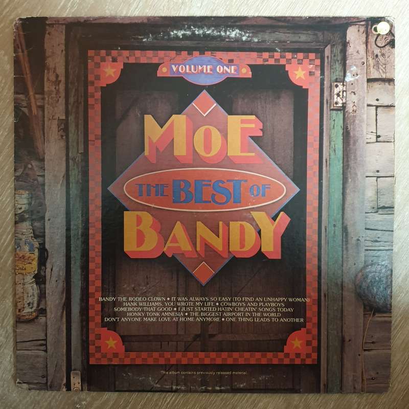 Moe Bandy  The Best Of Moe Bandy, Volume I -  Vinyl LP Record - Very-Good+ Quality (VG+)