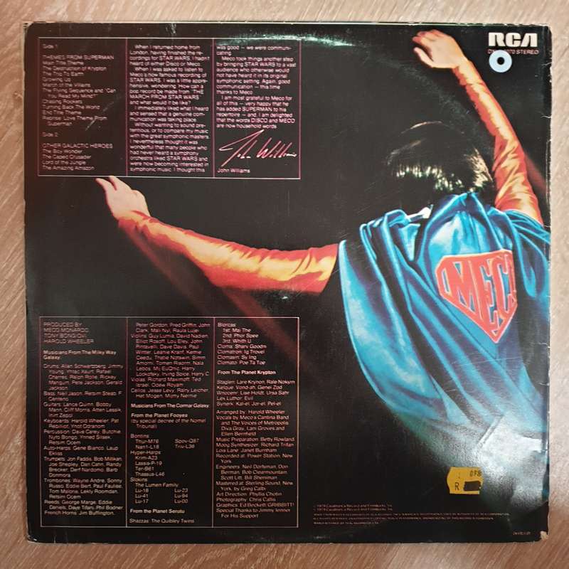 Meco  Superman And Other Galactic Heroes -  Vinyl LP Record - Very-Good+ Quality (VG+)