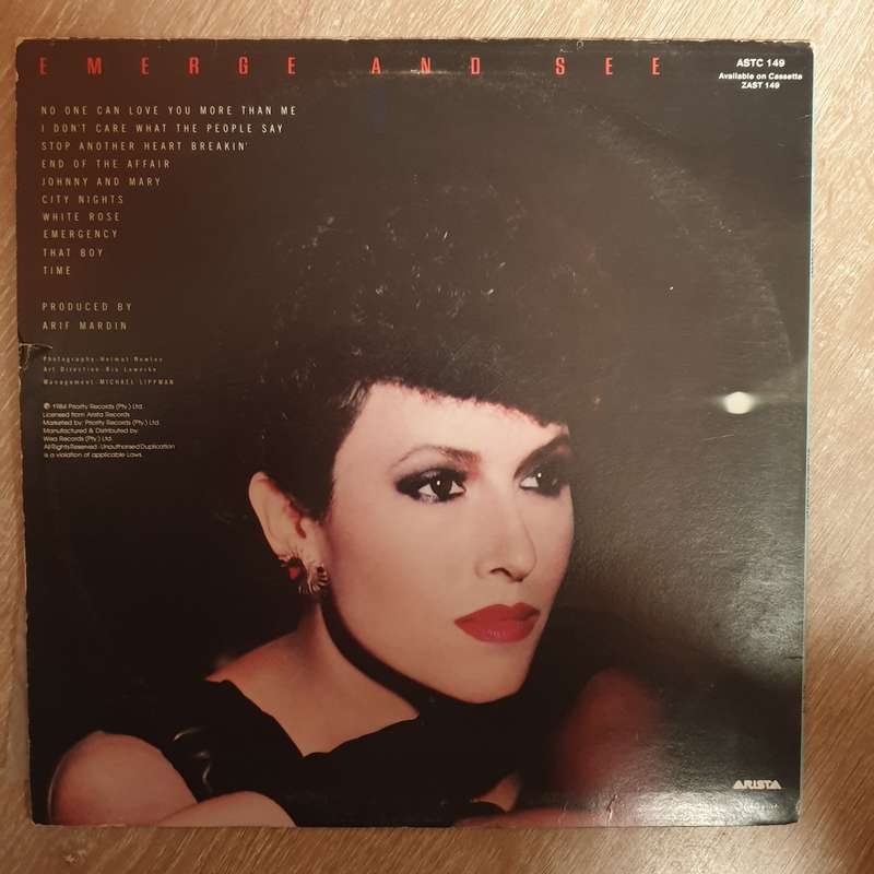 Melissa Manchester  Emergency -  Vinyl LP Record - Very-Good+ Quality (VG+)