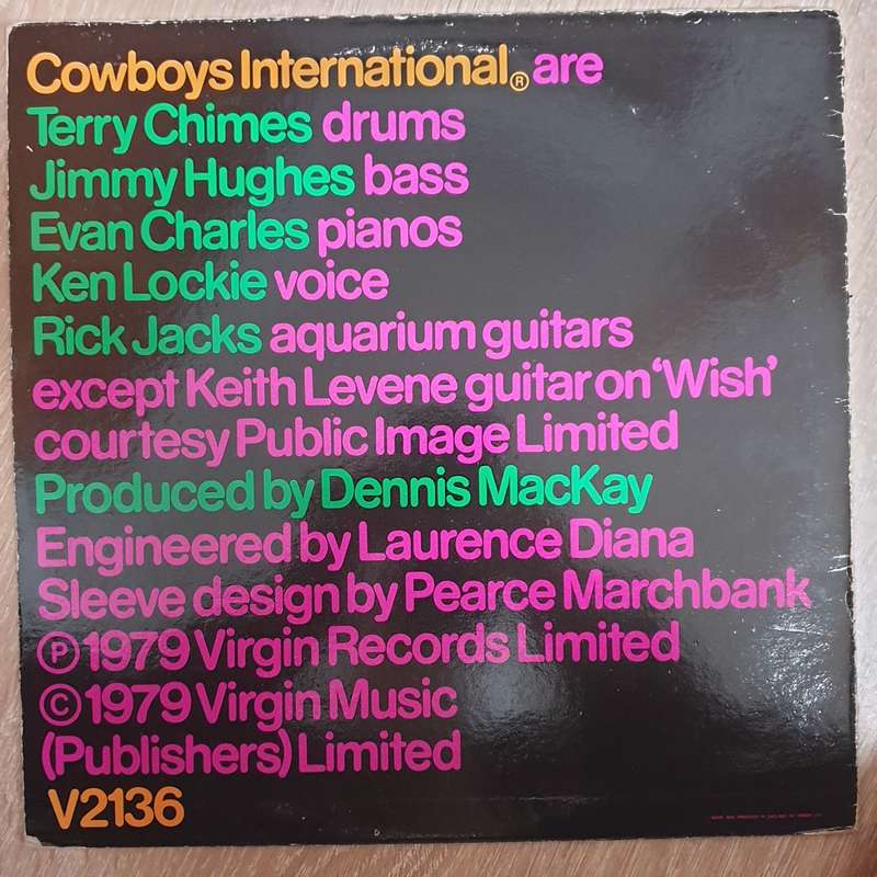 Cowboys International  The Original Sin -  Vinyl LP Record - Very-Good+ Quality (VG+)