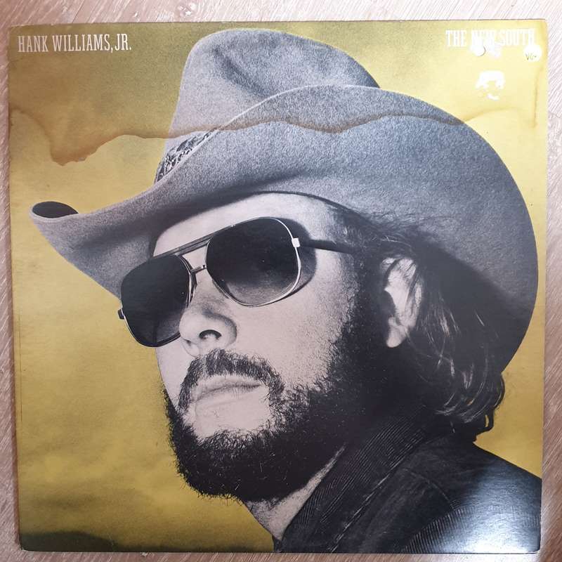 Hank Williams Jr.  The New South  - Vinyl LP Record - Very-Good+ Quality (VG+)