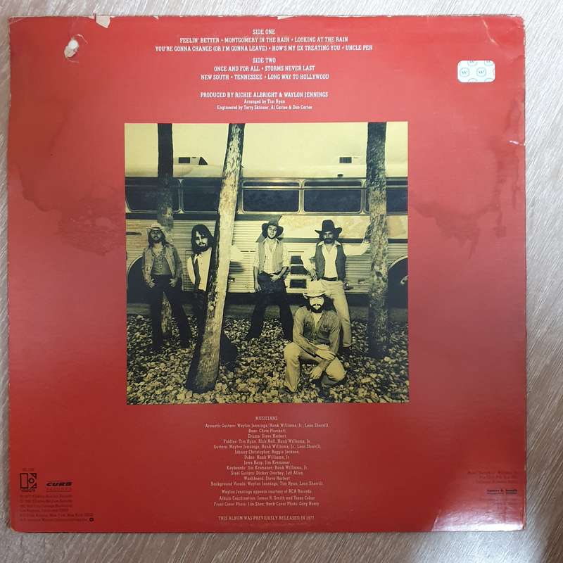 Hank Williams Jr.  The New South  - Vinyl LP Record - Very-Good+ Quality (VG+)