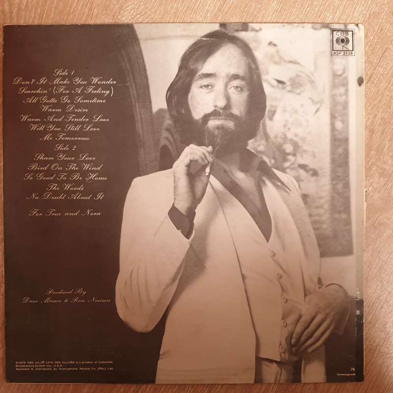 Dave Mason  Mariposa De Oro - Vinyl LP Record - Very-Good+ Quality (VG+)