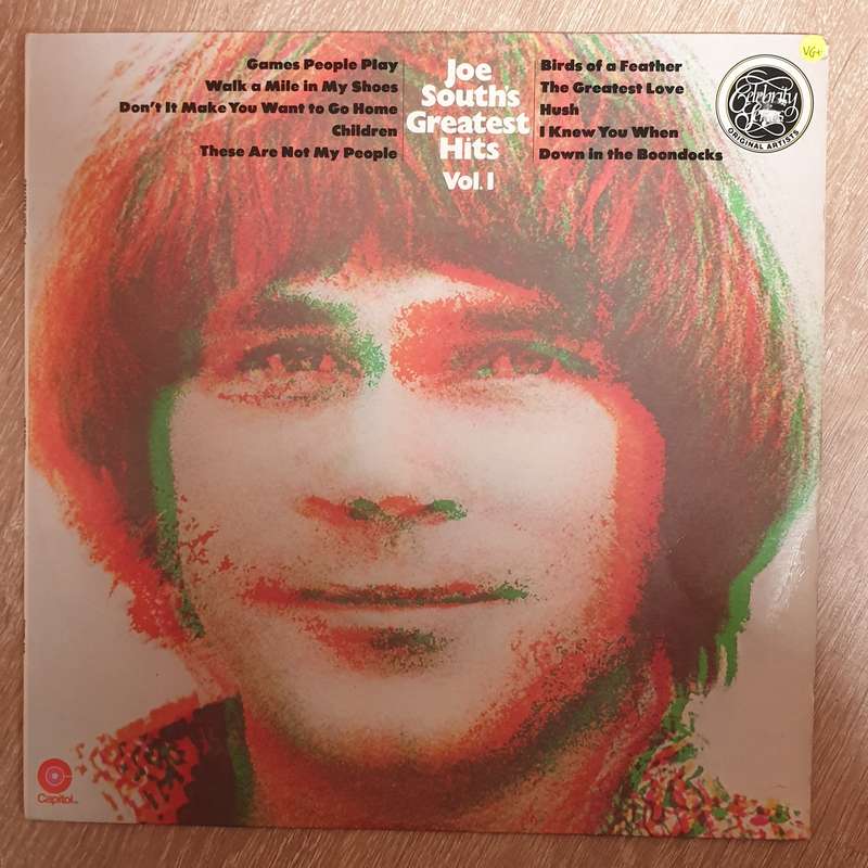 Joe South  Joe South Greatest Hits Vol1 - Vinyl LP Record - Very-Good+ Quality (VG+)