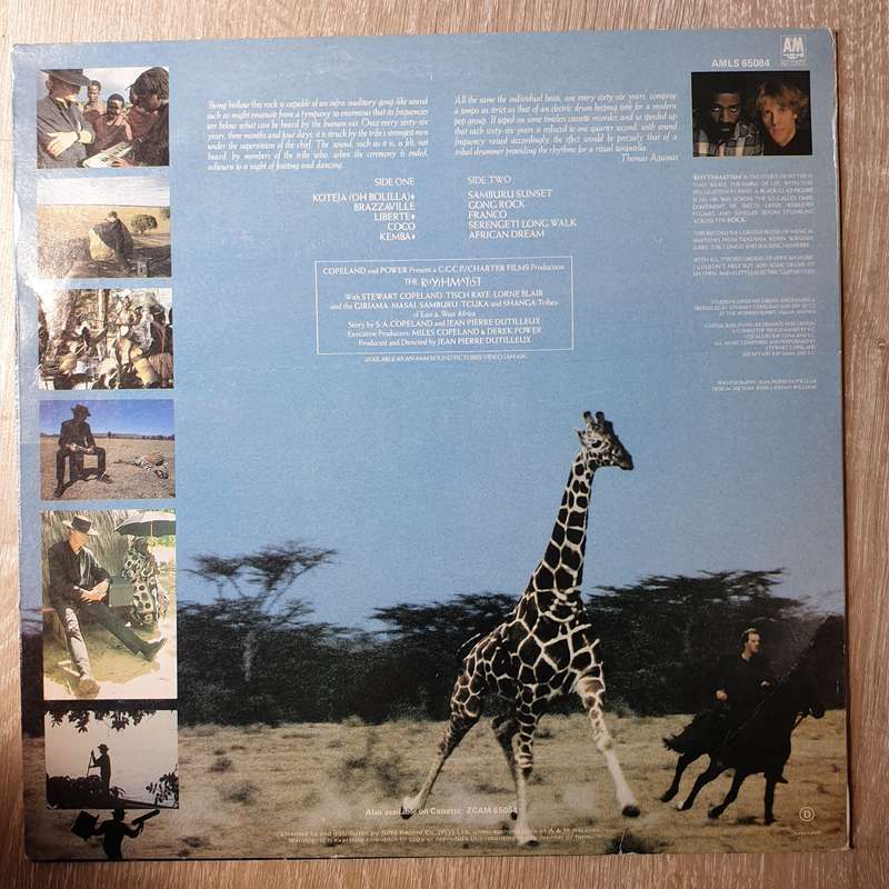 Stewart Copeland  The Rhythmatist - Vinyl LP Record - Very-Good+ Quality (VG+)