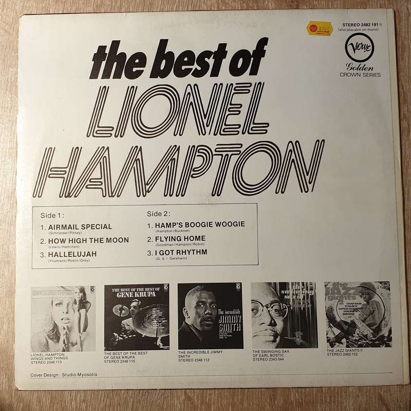 Lionel Hampton  The Best Of Lionel Hampton - Vinyl LP Record - Very-Good+ Quality (VG+)