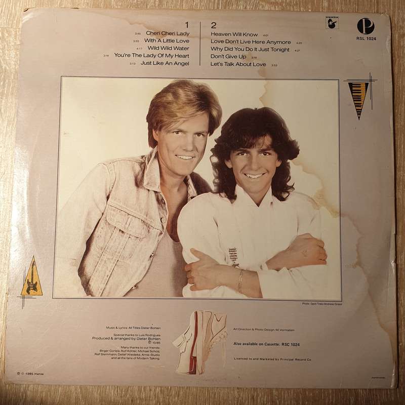 Modern Talking  Let's Talk About Love - The 2nd Album - Vinyl LP Record - Very-Good+ Qualit...