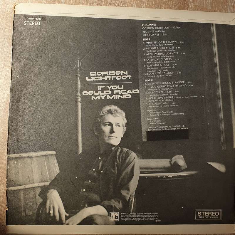 Gordon Lightfoot - Double Album Set - If you Could Read my Mind &  Don Quixote -  Double Vinyl LP...