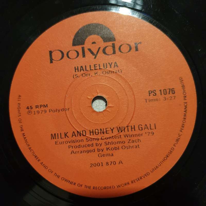 Milk & Honey  Hallelujah - Vinyl 7" Record - Good Quality (G)