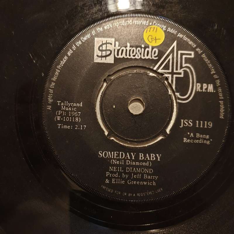 Neil Diamond  You Got To Me / Someday Baby - Vinyl 7" Record - Good+ Quality (G+)