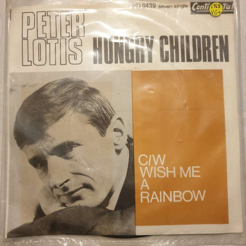 Peter Lotis - Hungry Children - Vinyl 7" Record - Very-Good+ Quality (VG+)