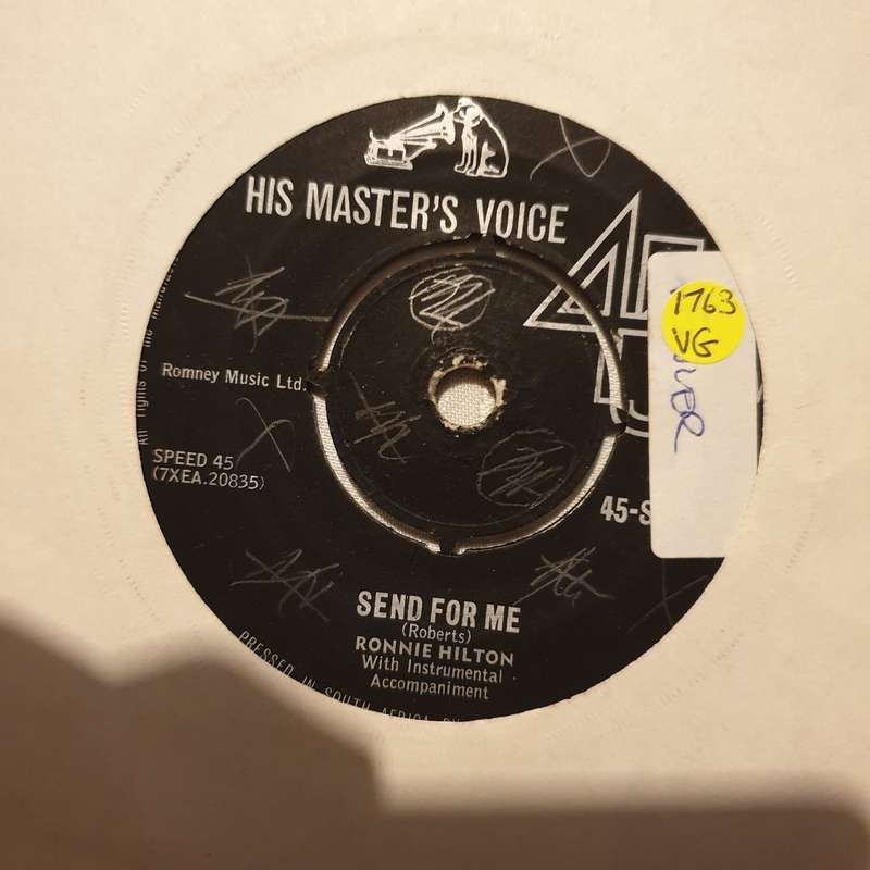 Ronnie Hilton  Don't Let The Rain Come Down - Vinyl 7" Record - Opened  - Very-Good Quality...