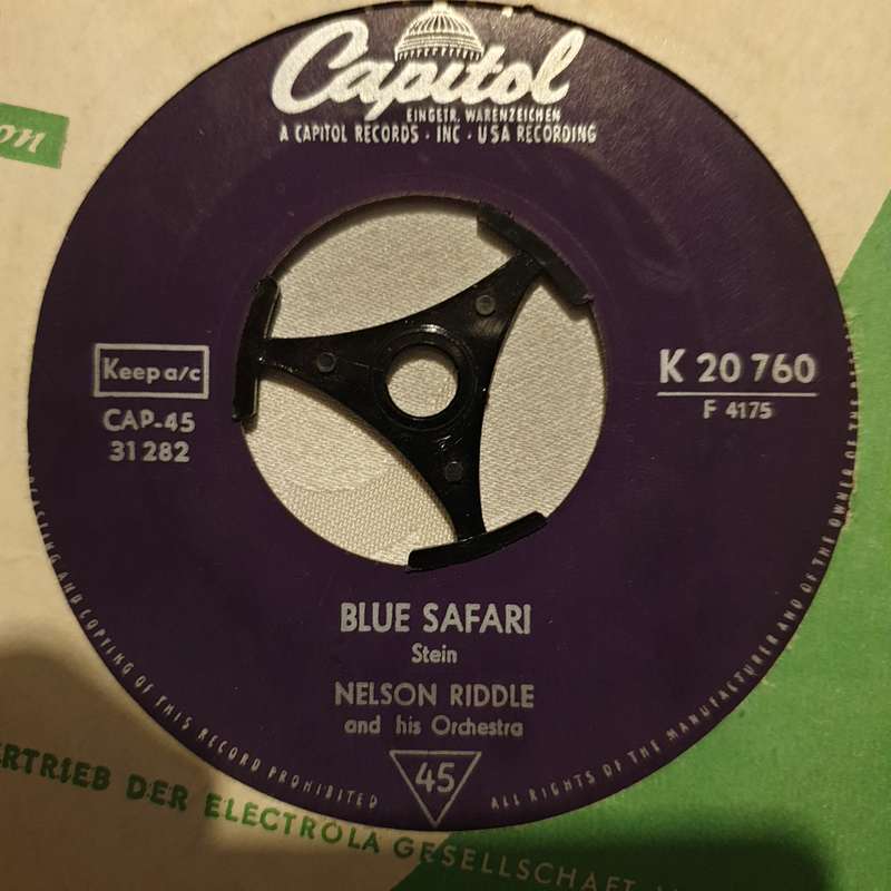 Nelson Riddle And His Orchestra  De Guello (No Quarter) / Blue Safari - Vinyl 7" Record - O...
