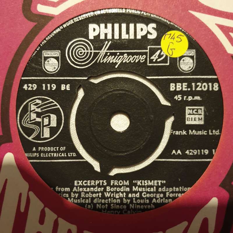 Alfred Drake  Kismet - Vinyl 7" Record - Good Quality (G)