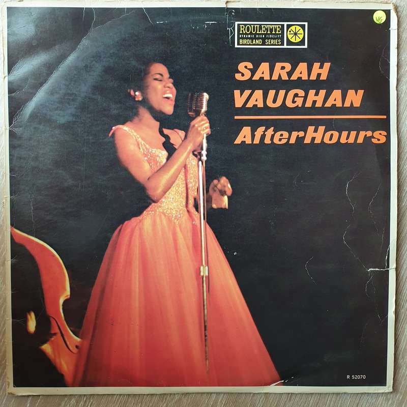 Sarah Vaughan  After Hours - Vinyl LP Record - Opened  - Very-Good Quality (VG)