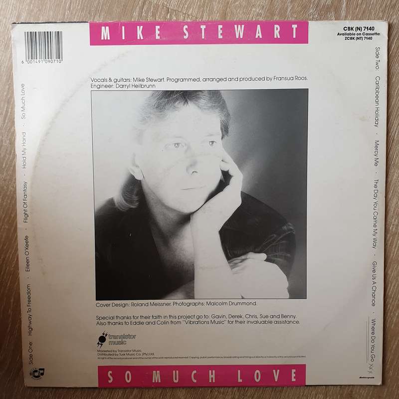 Mike Stewart - So Much Love -   Vinyl LP Record - Very-Good+ Quality (VG+)