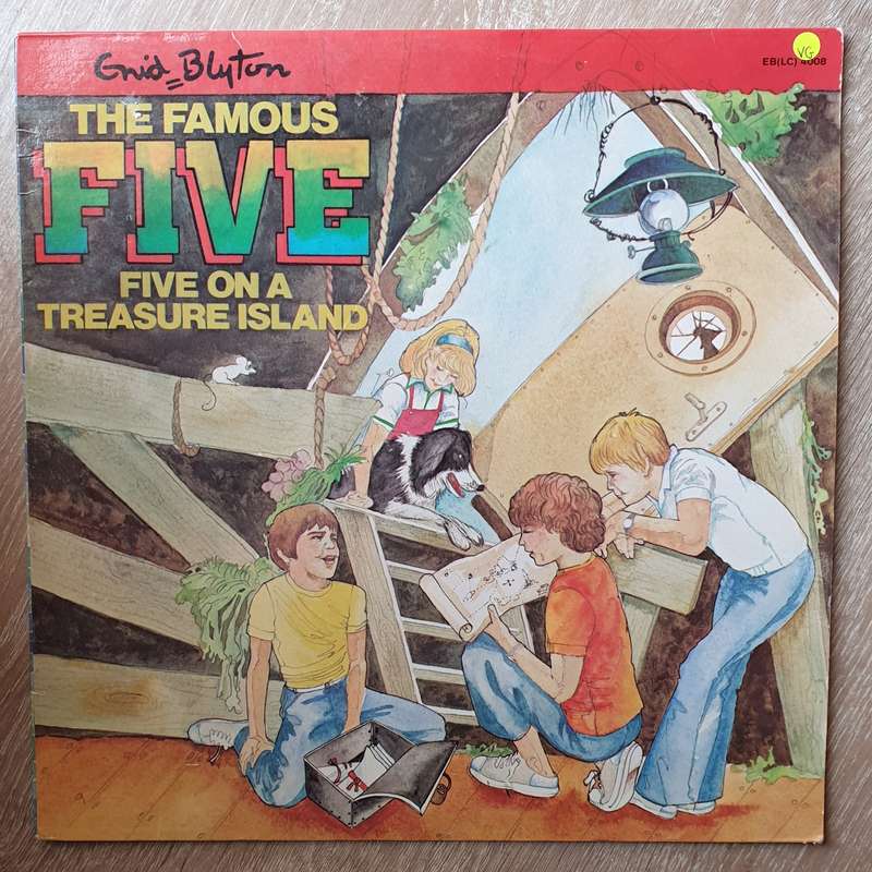Enid Blyton - The Famous Five on a Treasure Island - Vinyl LP Record - Opened  - Very-Good Qualit...