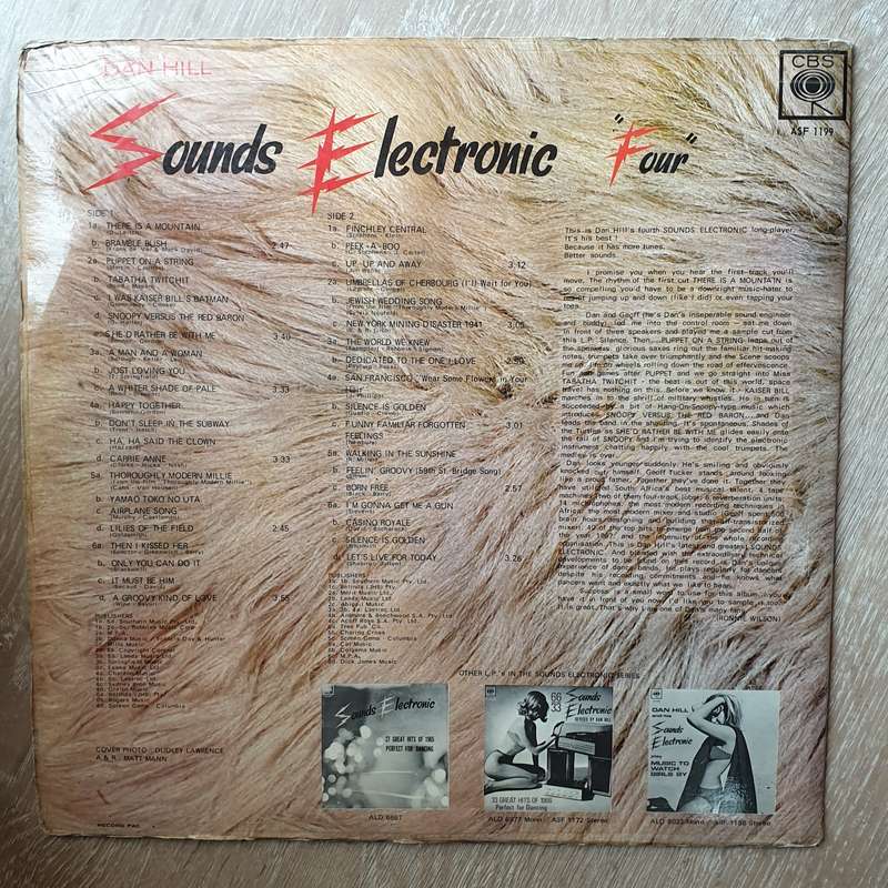 Dan Hill - Sounds Electronic Four - 4 -  Vinyl LP Record - Very-Good+ Quality (VG+)
